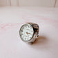 Anillo Reloj eterno moderno dorado