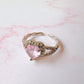 Anillo Ilse plateado con rosa