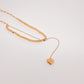 Collar Cubito con corazon dorado