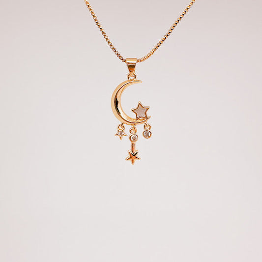 Collar Luna encantada dorado