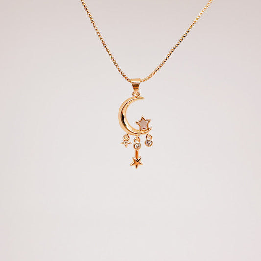 Collar Luna encantada dorado