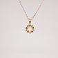 Collar Corazones y brillos dorado