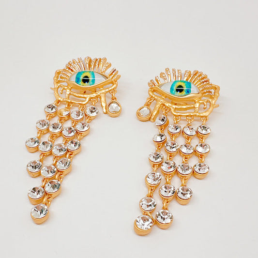 Aretes Anatomy Ojo azul