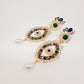 Aretes Anatomy Ojo glam dorados