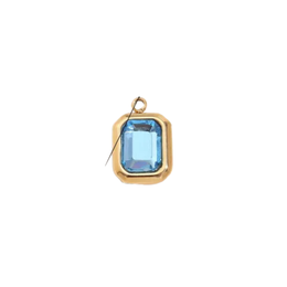 Colgante de vidrio azul cielo