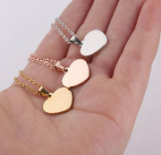 Mini dije de corazón plateado