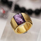Anillo estilo chunky con zirconia casual formal