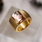 Anillo estilo chunky con zirconia casual formal
