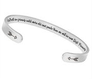 Brazalete mujer color rosa gold personalizable
