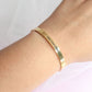 Brazalete mujer color dorado personalizable