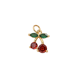 Dije de cerezas brillantes