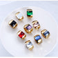 Anillo estilo chunky con zirconia casual formal