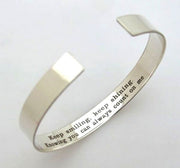 Brazalete mujer color rosa gold personalizable