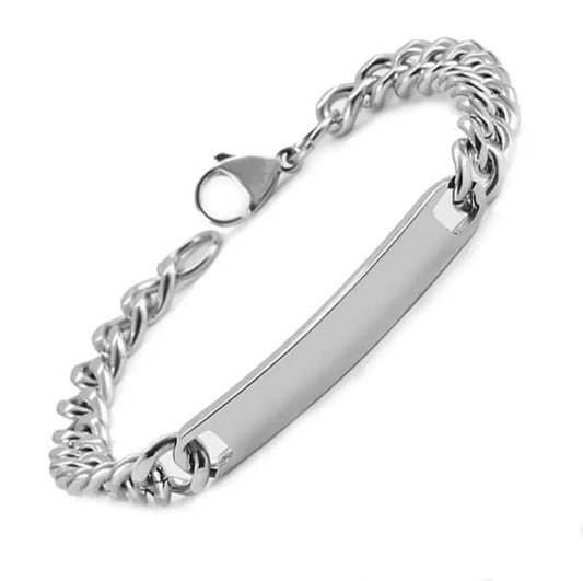 Esclava hombre color plata personalizable