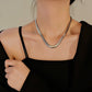Collar estilo  panza de víbora tendencia básica formal