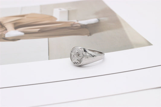 Anillo ángel retro vintage chunky tendencia básico