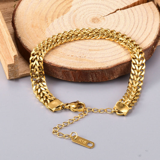 Pulsera estilo vintage cruzada