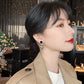 Aretes casuales en tendencia negros