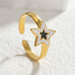 Anillos formas variadas blanco gris negro estrella corazón casual