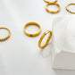 Anillos casuales básicos tendencia simples con mini piedras