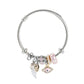 Pulseras charms plateada tendencia