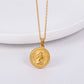 Collar dije moneda vintage moneda casual