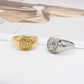 Anillo ángel retro vintage chunky tendencia básico