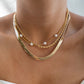 Set layering collares casual perlas