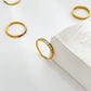 Anillos casuales básicos tendencia simples con mini piedras