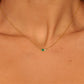Collar con mini piedra circonia simple básico