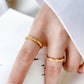 Anillos casuales básicos tendencia simples con mini piedras