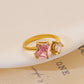 Anillo circonia romántico colores varios