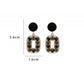 Aretes casuales en tendencia negros