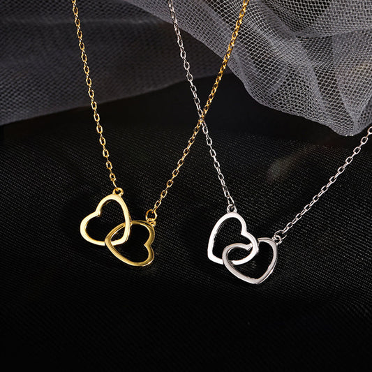 Collar básico de corazones casual formal romántico