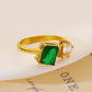 Anillo circonia romántico colores varios