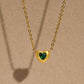Collar de corazón con circonia romántico casual formal