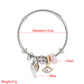 Pulseras charms plateada tendencia