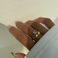 Anillo chunky básico tendencia circonia simple