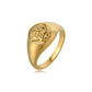 Anillo ángel retro vintage chunky tendencia básico