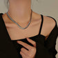 Collar estilo  panza de víbora tendencia básica formal