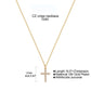Collar dije de cruz piedras cristal básico formal