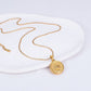 Collar dije moneda vintage moneda casual