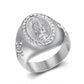 Anillo Guadalupe estilo chunky diario casual formal