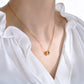 Collar de corazón con circonia romántico casual formal