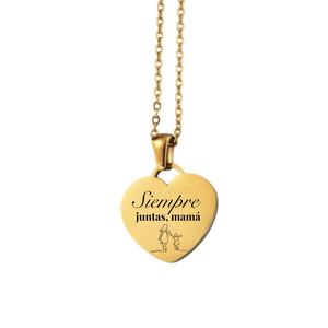 Dije de corazón dorado