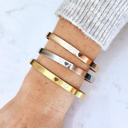 Brazalete hombre color oro rosa personalizable