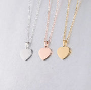 Mini dije de corazón plateado
