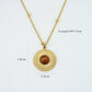 Juego de collares y anillo layering piedra natural estilo étnico