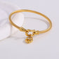 Pulsera con candado de corazón básica