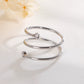 Anillo resorte simple elegante tendencia